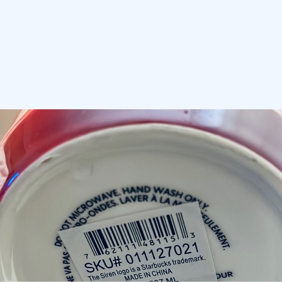 ❌GIFT❌ Starbucks Red Ombre Ceramic Stainless Insulted Short Cup Tumbler 12oz New - Picture 5 of 10